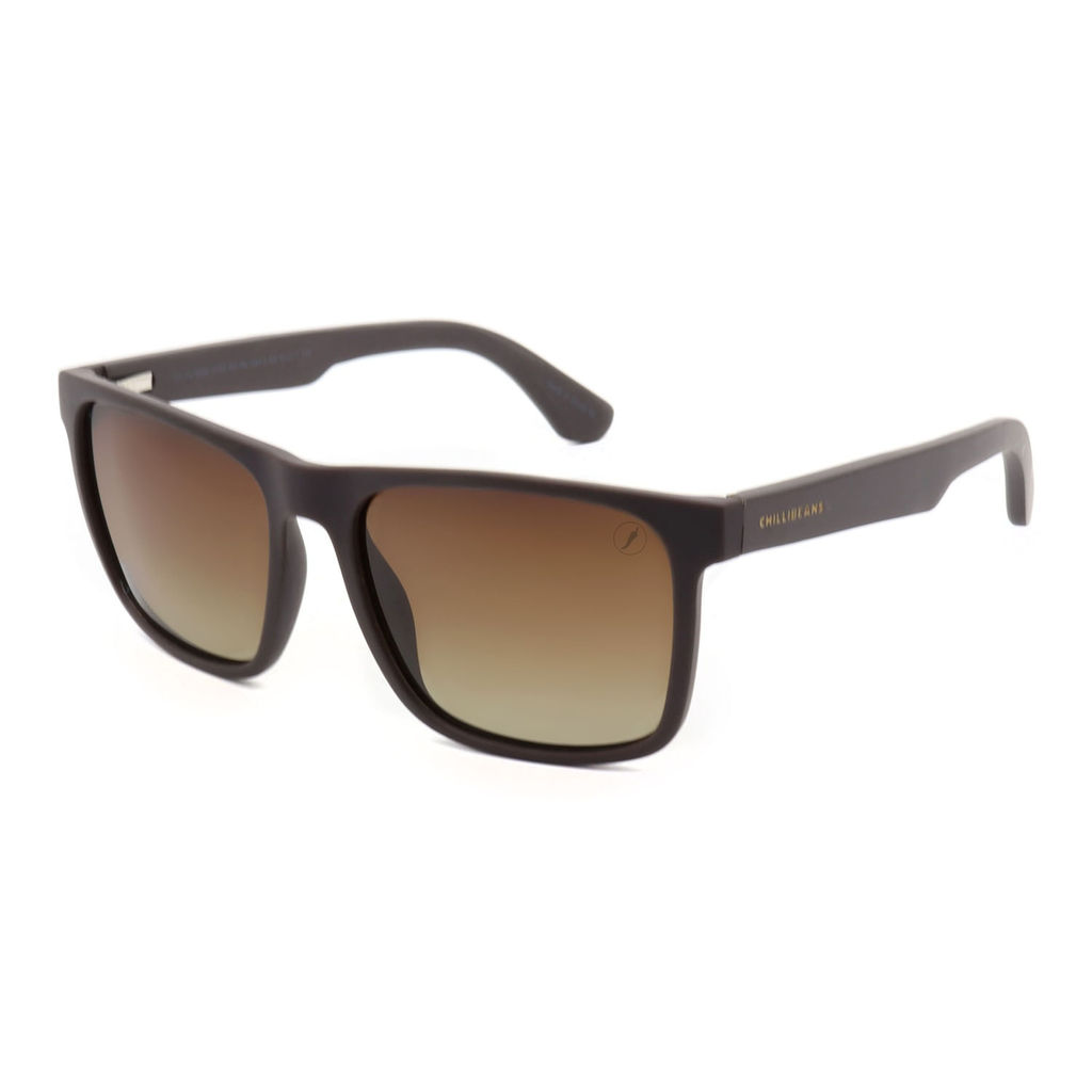 Óculos de Sol Masculino Chilli Beans Quadrado Polarizado Degradê Marrom