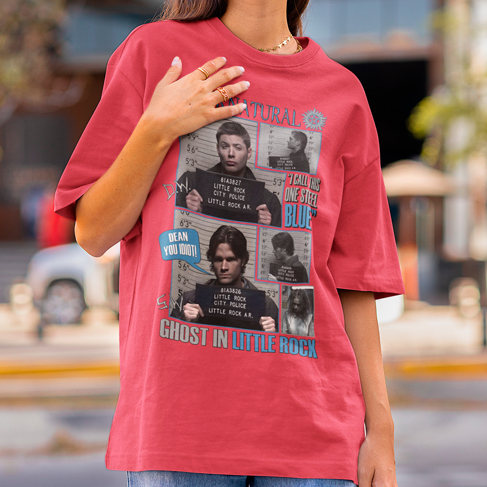 Camiseta Feminina Supernatural Irmãos Dean E Sam Winchester Hunters Camisa Sobrenatural Little Rock