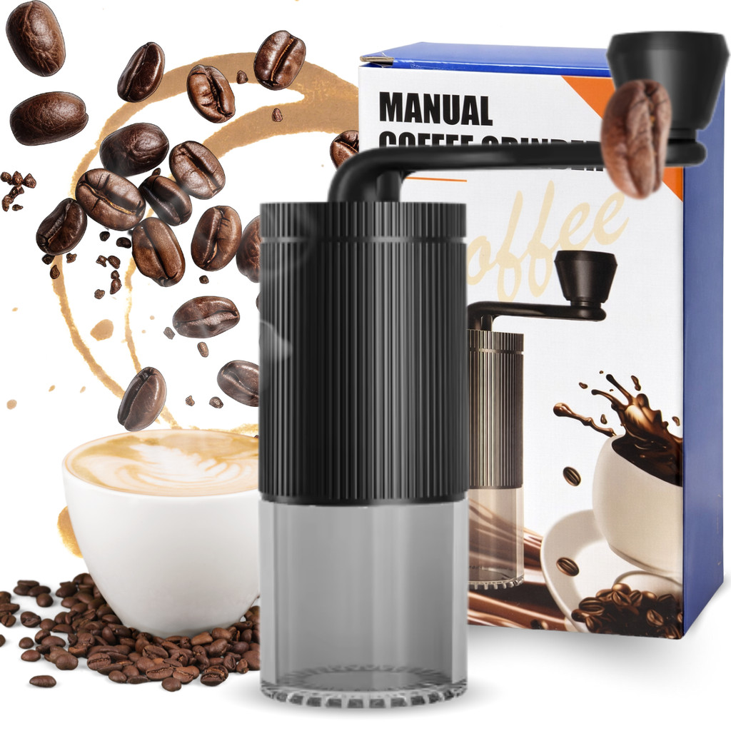Moedor de Café Manual Ajustável com Moinho de Cerâmica e Manivela Confortável Café Sempre Fresco