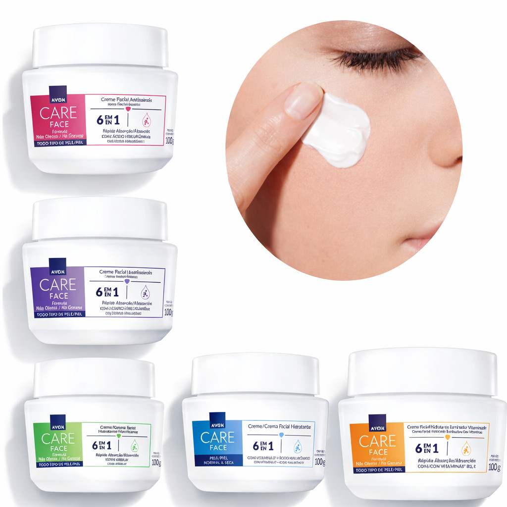 Creme de Limpeza Facial Avon Skin Care 100g Uniformizador Matificante Noturno Hidratante Antissinais