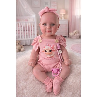 Boneca Bebê Reborn Sophia Olhos Castanhos 52cm Mundo Kids em Oferta na Shopee