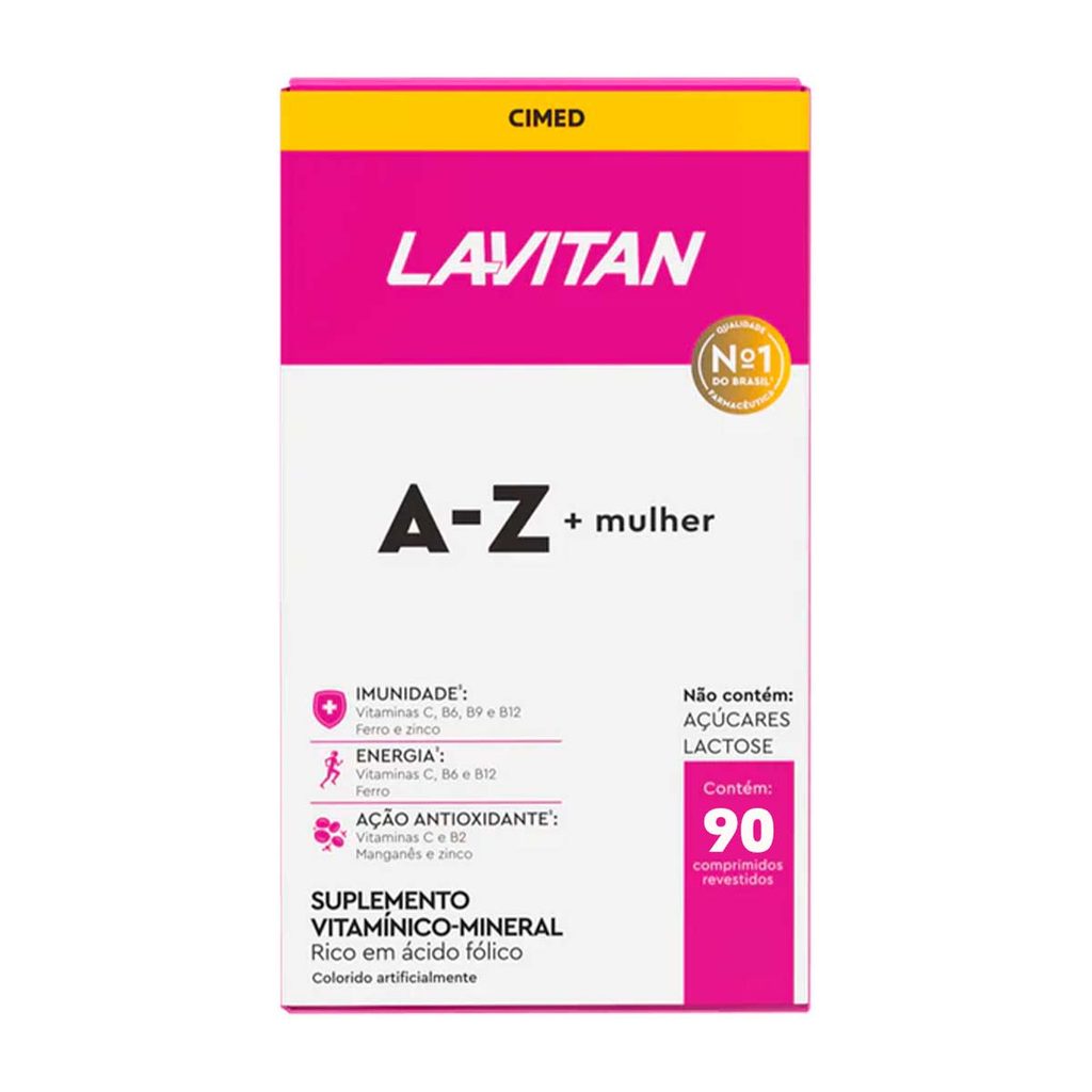 Lavitan Az Mulher 90 Comprimidos em Oferta na Shopee