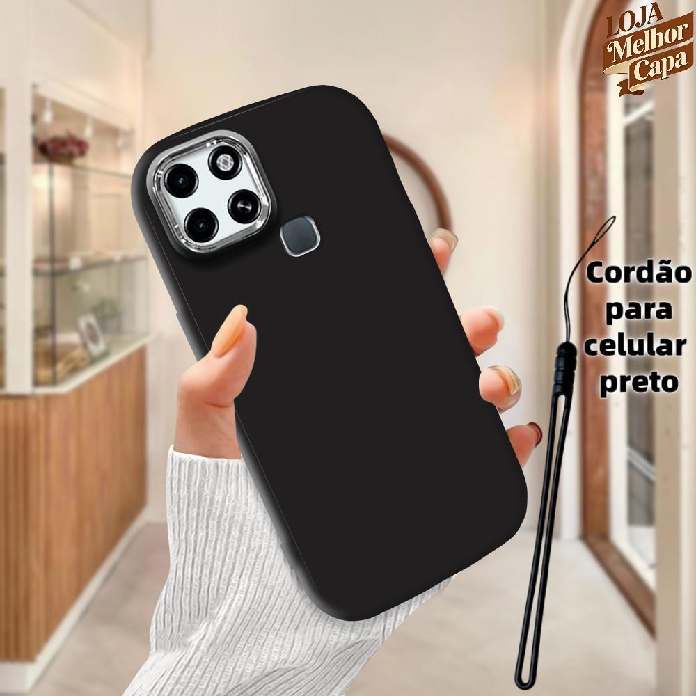 Capinha Simples Macia Silicone Para Infinix Smart 6 X6511B Capa Luxo Protetora Caso De Celular Open Lens 0000 Case PD
