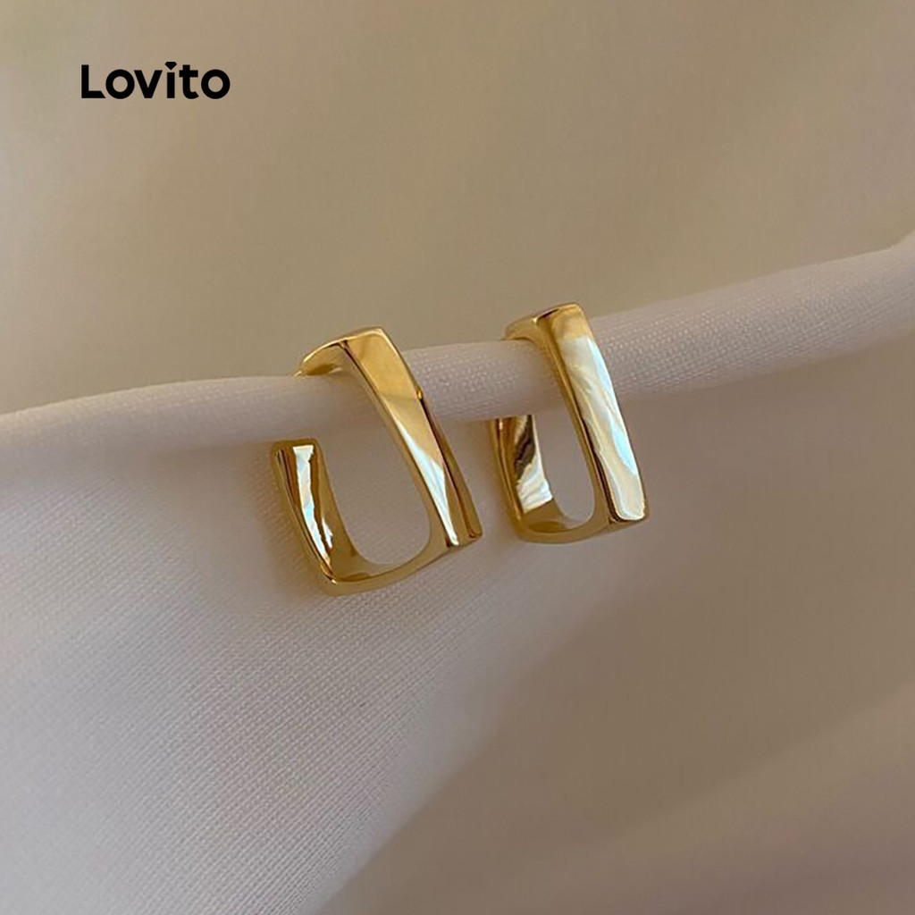 Lovito Brincos Casuais Simples LFA111156 em Oferta na Shopee