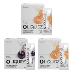 Kit 2 Sabores LIQUIDZ® - Eletrólitos Zero Açúcares - 3 Caixas - 42 sachês