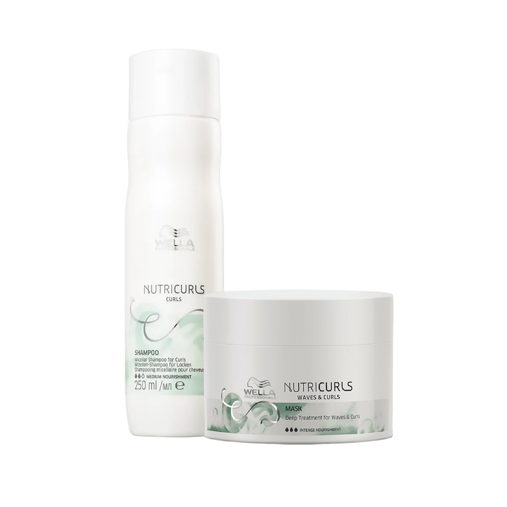 Kit Nutricurls Shampoo 250ml e Máscara 150ml - Wella