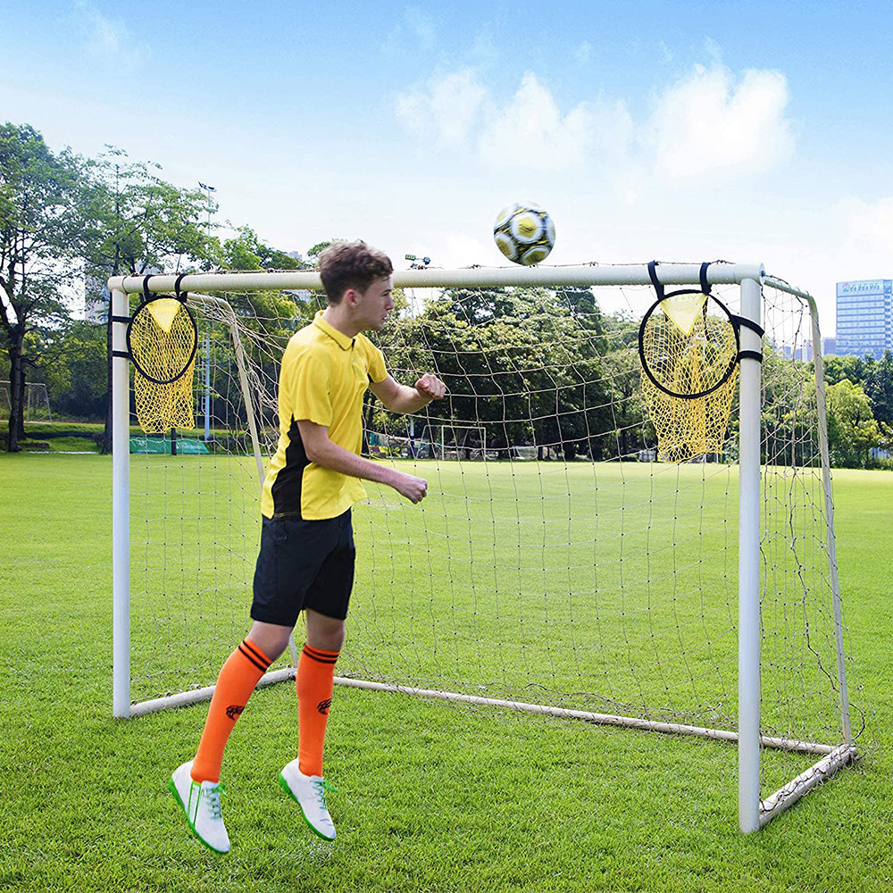 Usado para rede de alvo de treinamento de futebol, equipamento de prática juvenil TopBins, rede de futebol