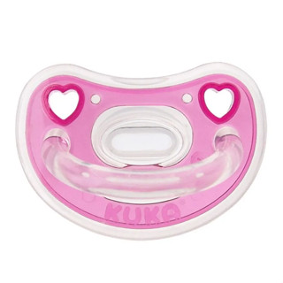 Chupeta Kuka Elegance Plus Ortodôntica Rosa Tamanho 2 em Oferta na Shopee