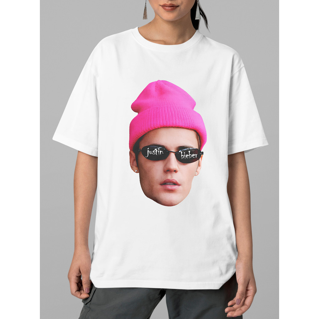 Camiseta Cantor Justin Bieber Feminina 100% Algodão Streetwear Blusa Lançamento - Envio Rápido