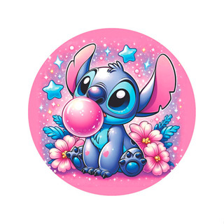 Painel Redondo Lilo & Stitch 50cm – Tema Infantil com Elástico em Oferta na Shopee