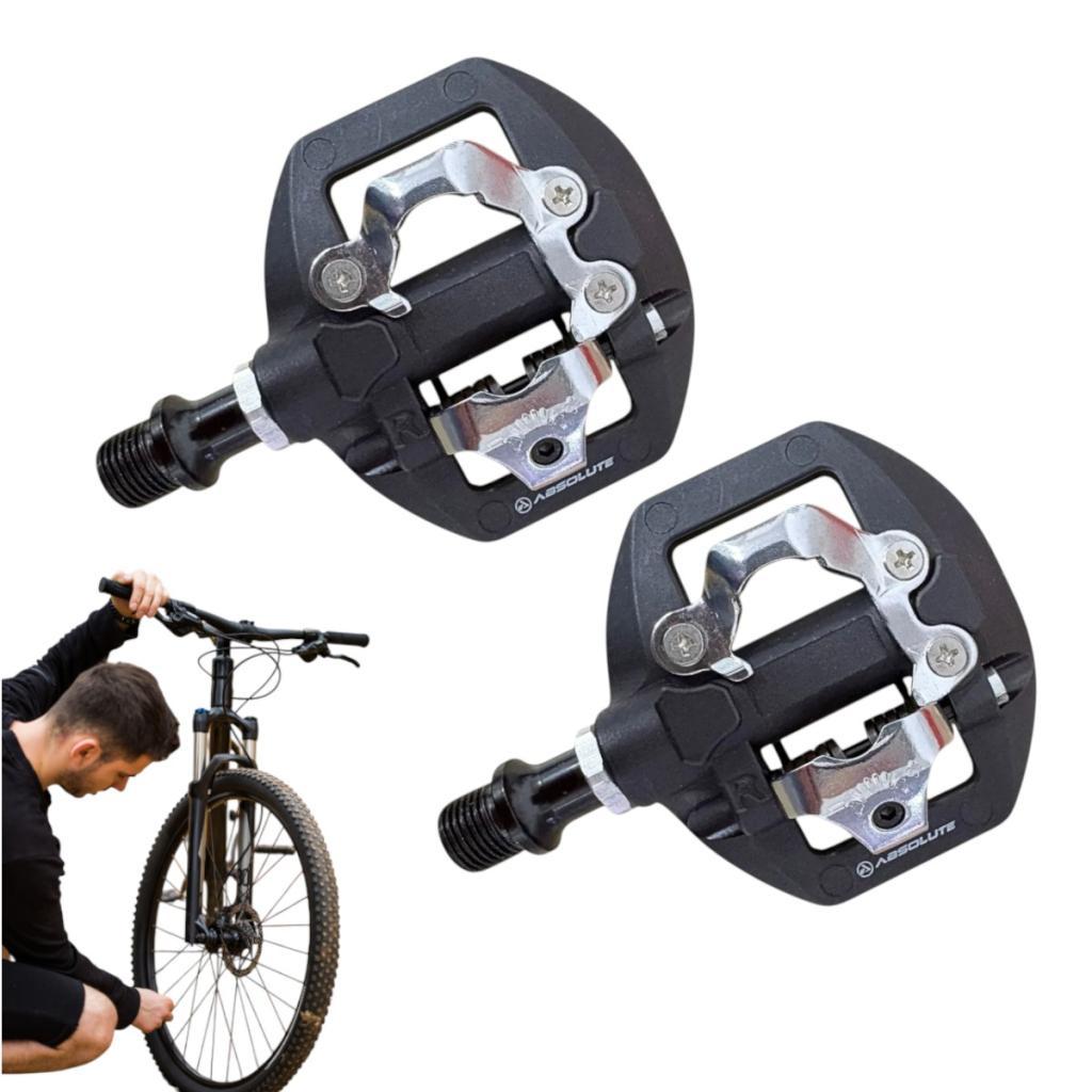 Pedal Dual Absolute Clip Plataforma 9/16 Bicicleta MTB Sapatilha Tenis