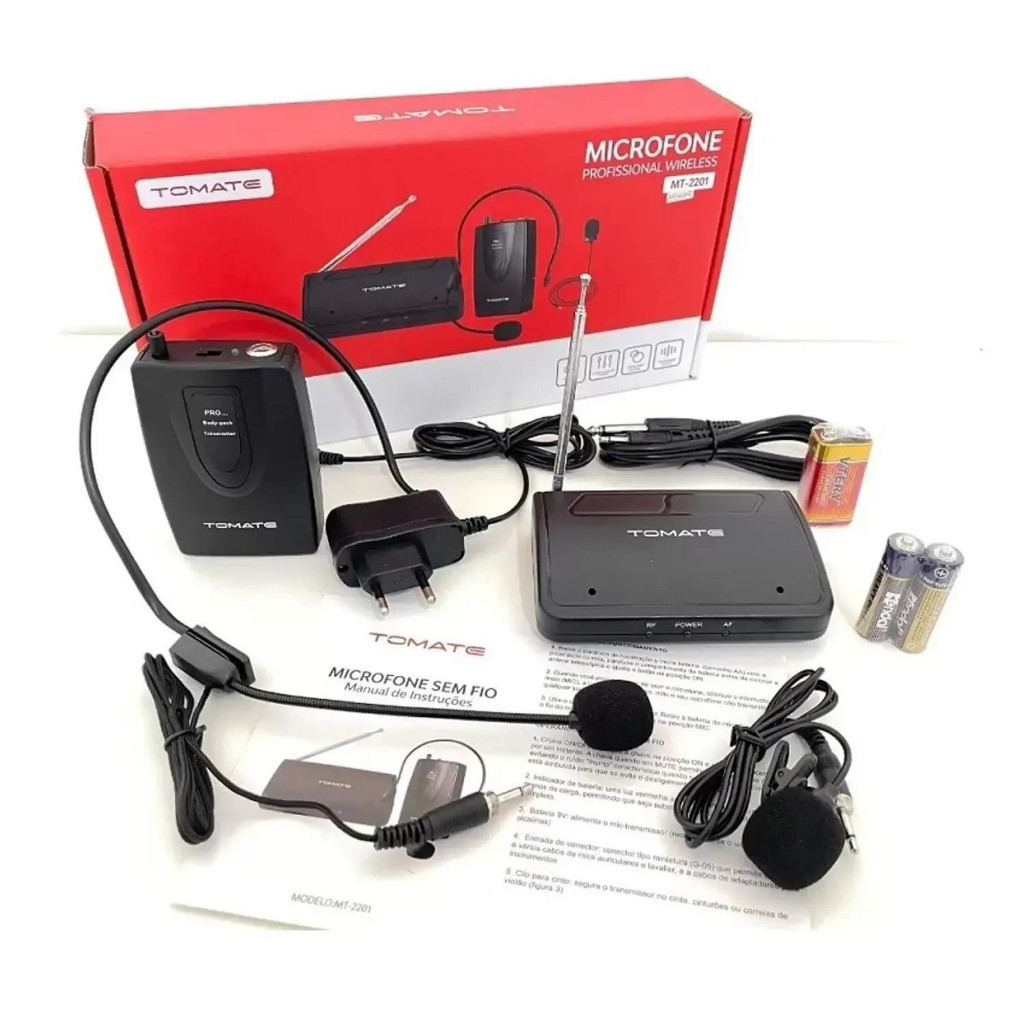 Microfone Lapela Sem Fio Profissional Wireless Headset 50mts