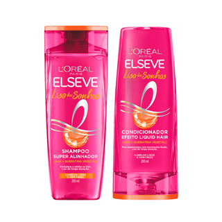 KIT ELSEVE SHAMPOO + CONDICIONADOR EFEITO BOTOX LISO DOS SONHOS 200ML em Oferta na Shopee
