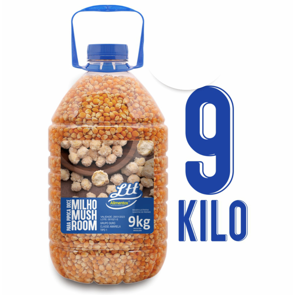 milho mushroom galão 9kg - 2x Galão de 4,5kg