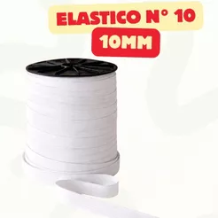 Elastico Chato N°10 Rolo Com 100m