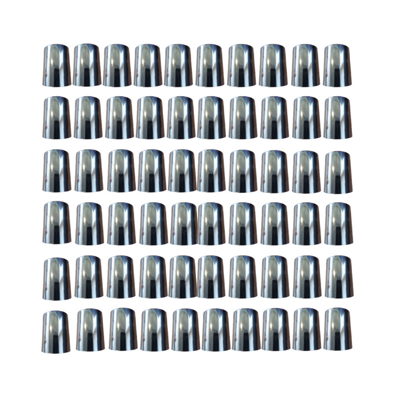 KIT 60 CAPA PORCA CROMADA BOLIVIANA 32/33mm CAMINHÃO/CARRETA em Oferta na Shopee