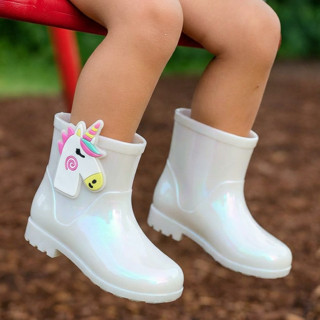 Bota Galocha Infantil Menina Unicornio Bota de Chuva Antiderrapante em Oferta na Shopee