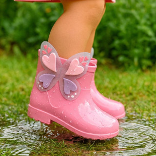 Bota Galocha Infantil Menina Glitter Vários Modelos Antiderrapante Bota de Chuva em Oferta na Shopee