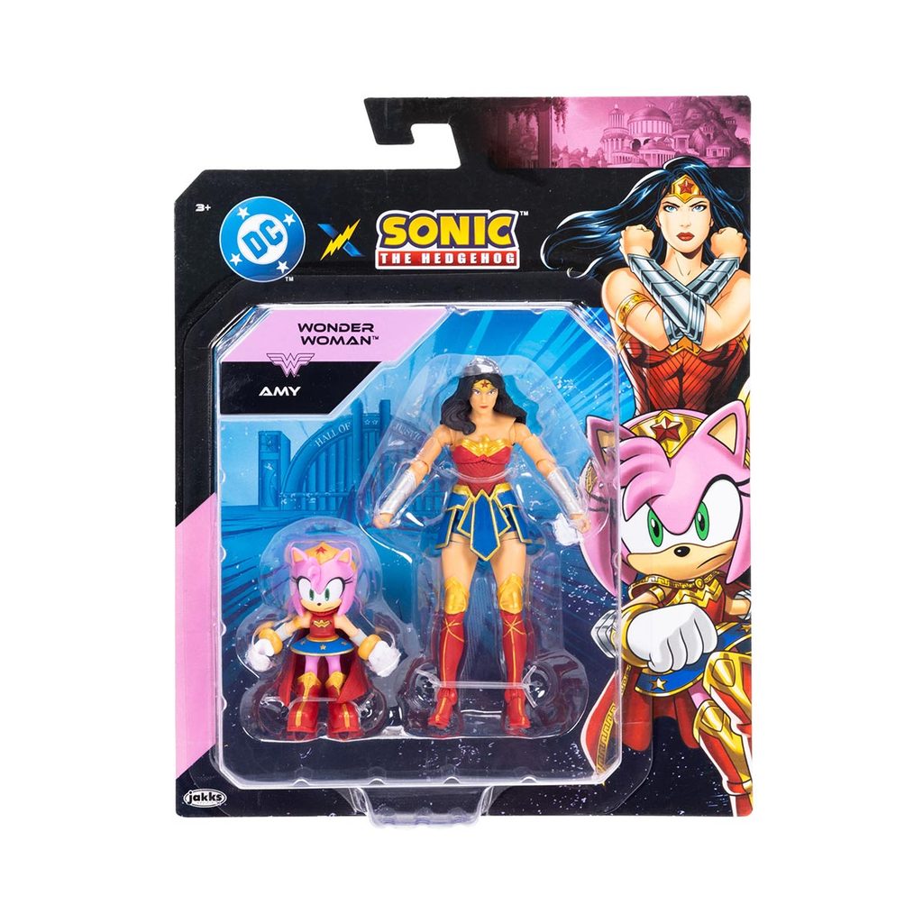 2 Bonecas Articuladas Da Amy e Mulher Maravilha - Sonic Warner em Oferta na Shopee