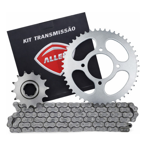 Kit Relação Transmissão Tração Dafra Riva 12 13 14 15 16 17 Cinza-escuro em Oferta na Shopee