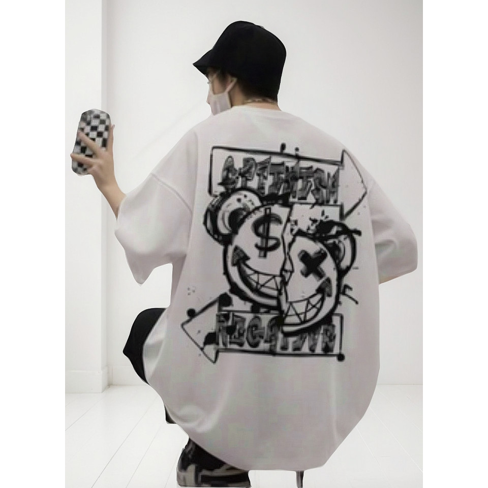 Camisa Camiseta Oversized Panda Estilo Skatista Streetwear