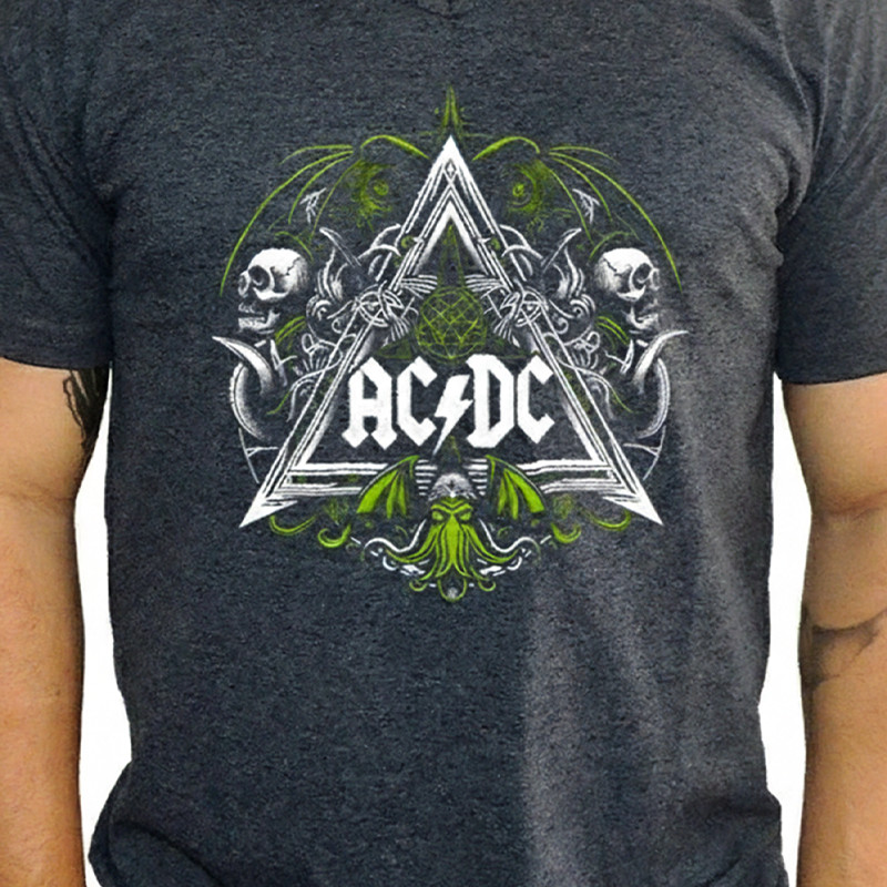 Tshirt Rock Masculina Dark Rock Estampada Lançamento Camiseta 100% Algodão Camisetão  Oversized - Ohana