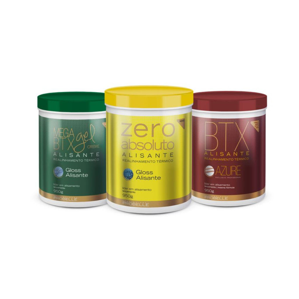 Kit 3 BTX 950G Probelle ( Zero Absoluto, Mega Gel e Azure)