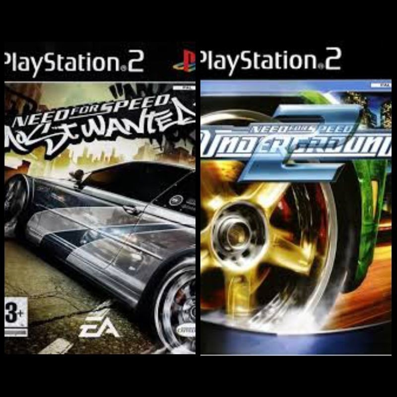 COLEÇÃO NEED FOR SPEED UNDERGROUND 2 E NEED FOR SPEED MOST WANTED PS2