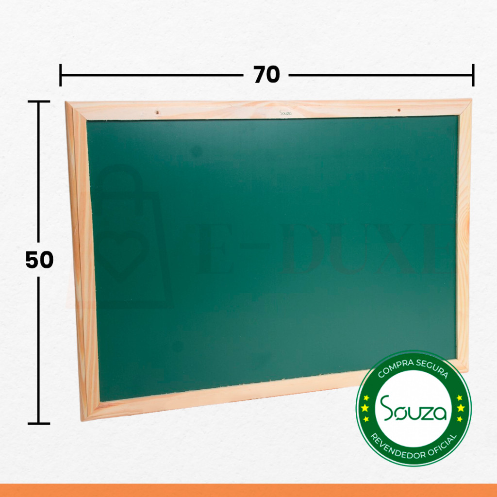Quadro Lousa Verde Escolar 70x50 — imagem 2 de 2