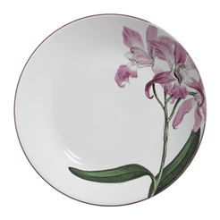 Conjunto 6 Pratos Rasos Ø28cm Orquídea Branca