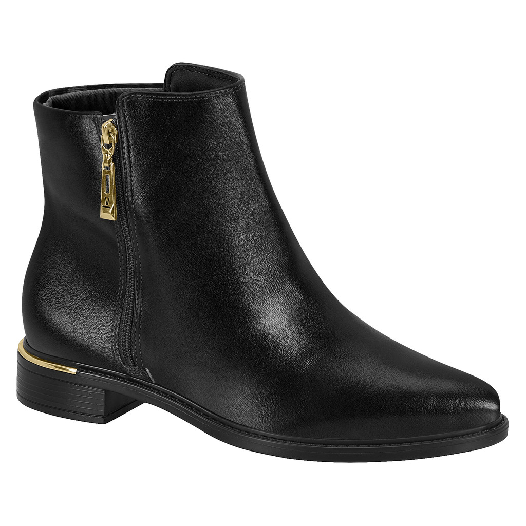 Bota Feminina Cano Curto Salto Baixo Grosso Vizzano 3077125