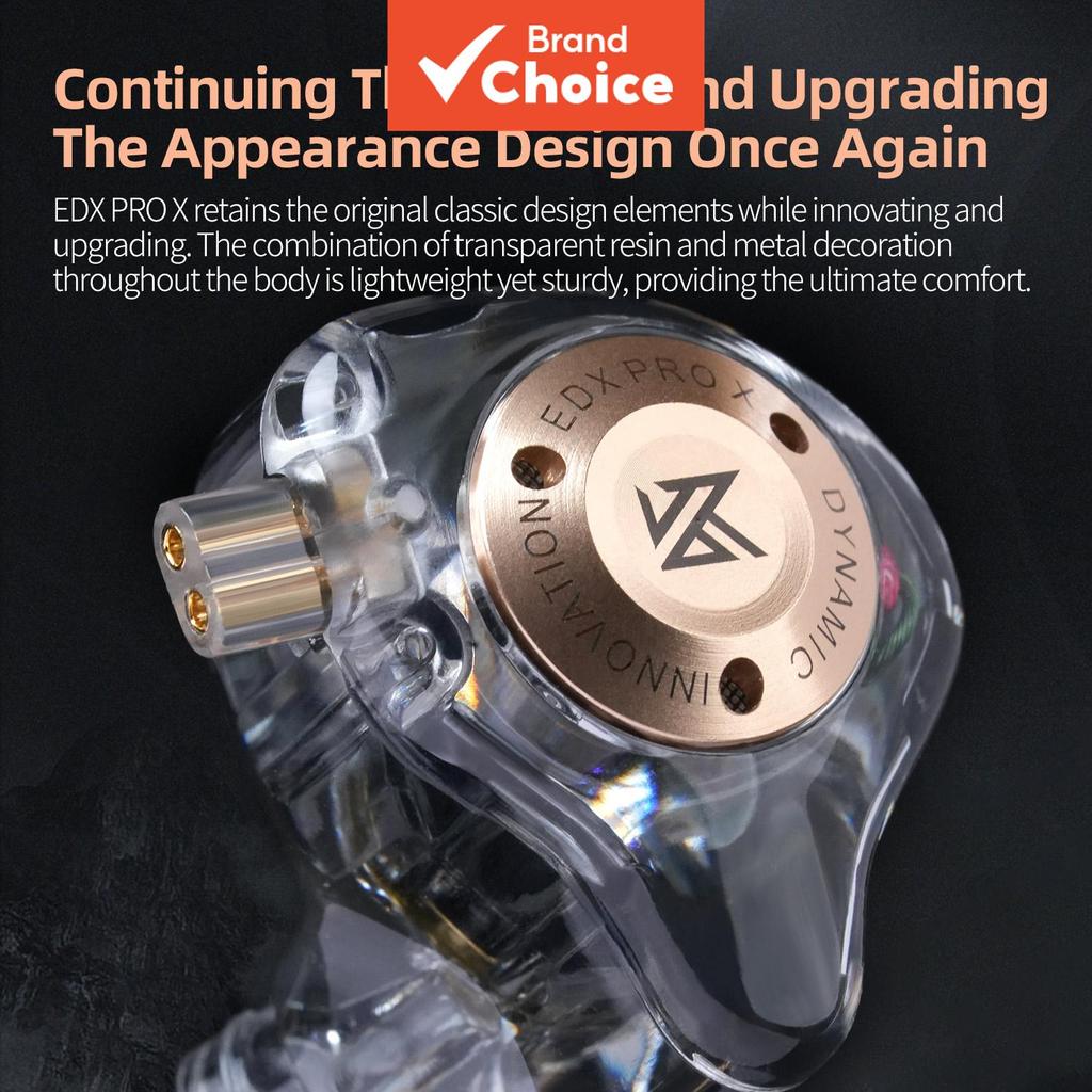 Fones de ouvido KZ EDX PRO X, com cancelamento de ruído, drivers dinâmicos, graves potentes, para uso diário e esportes em Oferta na Shopee