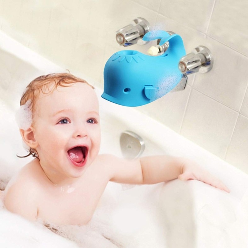 GOO Silicone Baleia Forma Torneira Guarda Seguro Banheira Bica Protetores Capa Para Criança