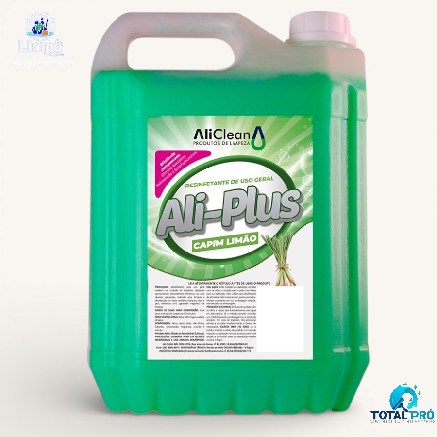 Desinfetante Ali Plus CAPIM LIMAO 5 Litros Ali Clean