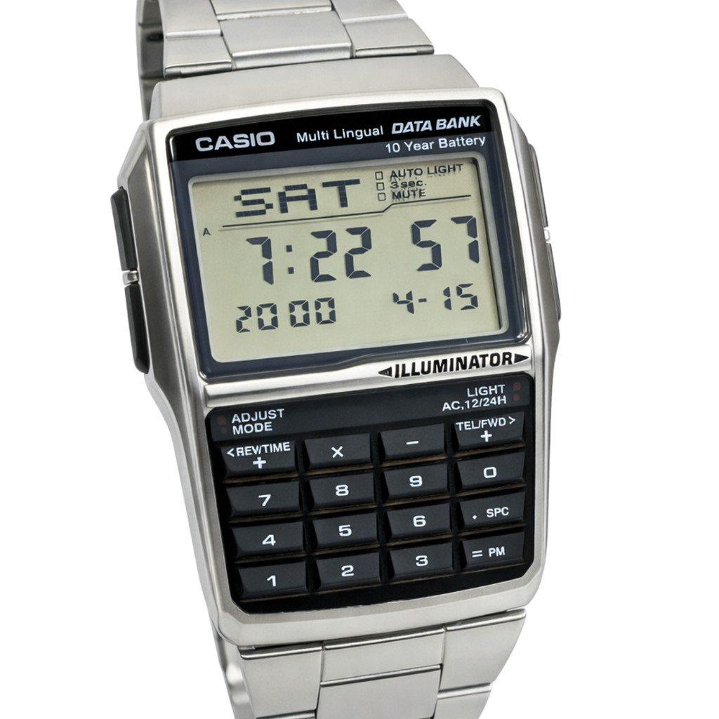 Relógio Casio Digital Calculadora Masculino Prateado DBC-32D-1ADF em Oferta na Shopee