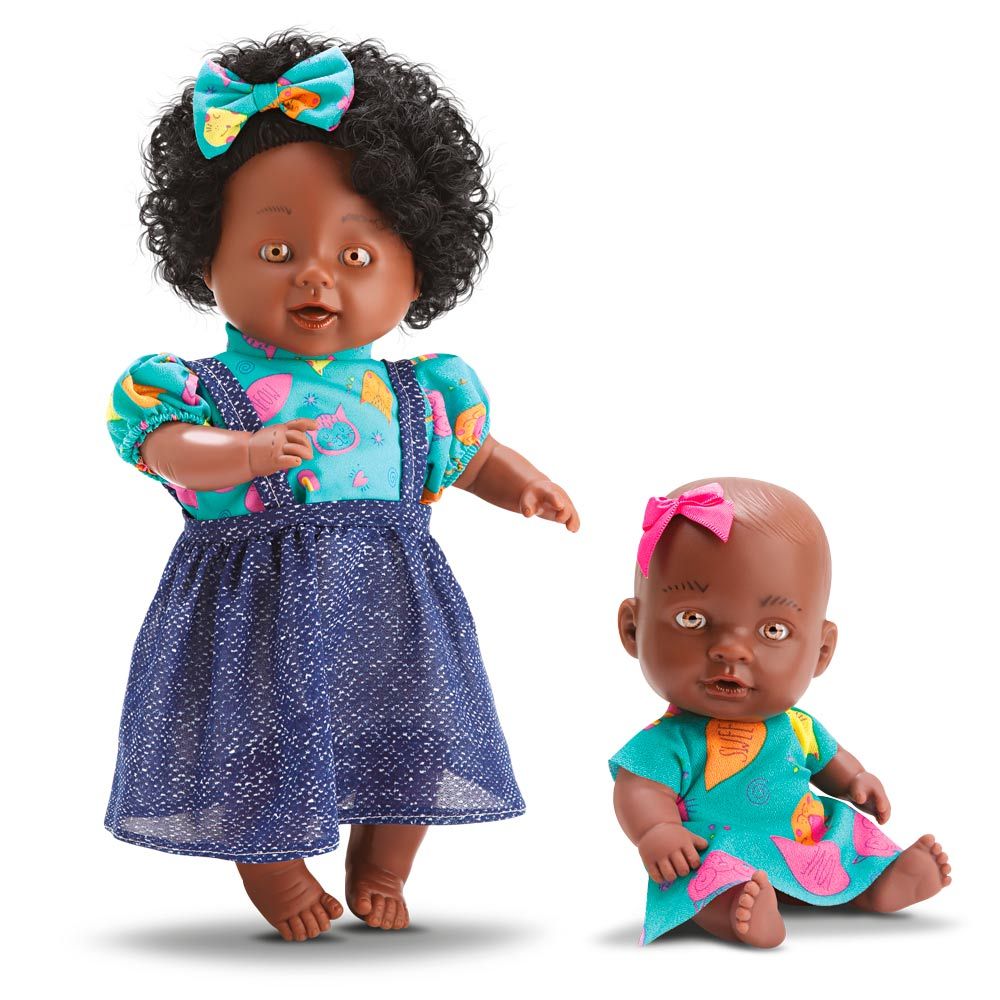 Boneca Family Me Negra BeeToys em Oferta na Shopee