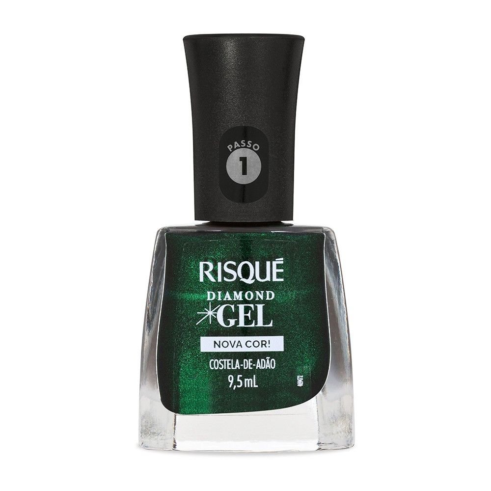 Esmalte Risqué Diamond Gel Nova Cor Costela de Adão 9,5ml em Oferta na Shopee