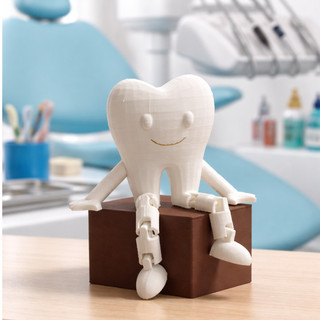 Dente articulado - Para decorar casa ou consultório