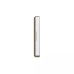 Guarda-Roupa 1 Porta Kappesberg Adapt Nogueira/Branco 25cm