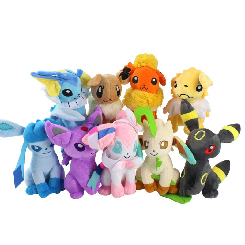 9 Estilos Anime Pokemon Eevee Vaporeon Glaceon Umbreon Flareon Jolteon Espeon Leafeon Sylveon Brinquedos De Pelúcia Rech