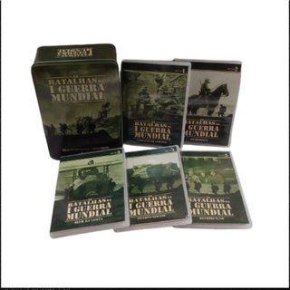 Box Dvd As Batalhas da 1ª Guerra Mundial - Edição de Colecionador - 5 Dvd's - Box de Aluminio