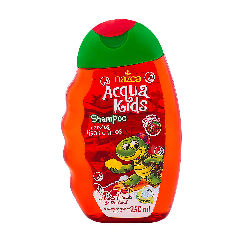 Shampoo Infantil Acqua Kids Cabelos Lisos e Finos com 250ml em Oferta na Shopee