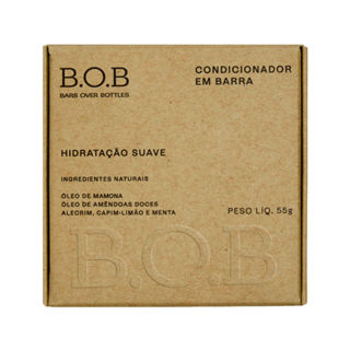 Condicionador em Barra Hidratação Suave B.O.B Bars Over Bottles 55g em Oferta na Shopee