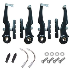 FREIO V-BRAKE P/ BIKE DE ALUMINIO 4 PCS PRETO