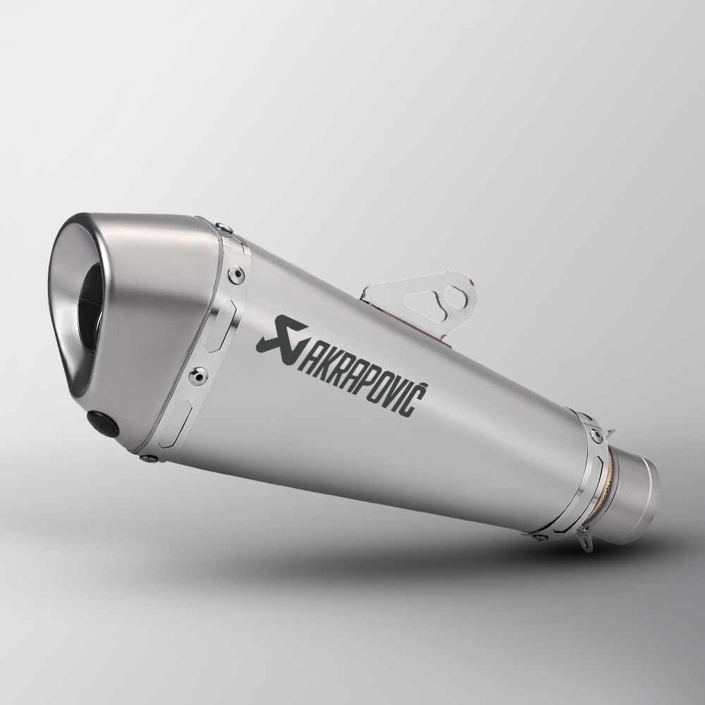 Silenciador de Escape AKRAPOVIC Modificado em Aço Inoxidável para Motocicleta de 51mm com DB Killer PKD3