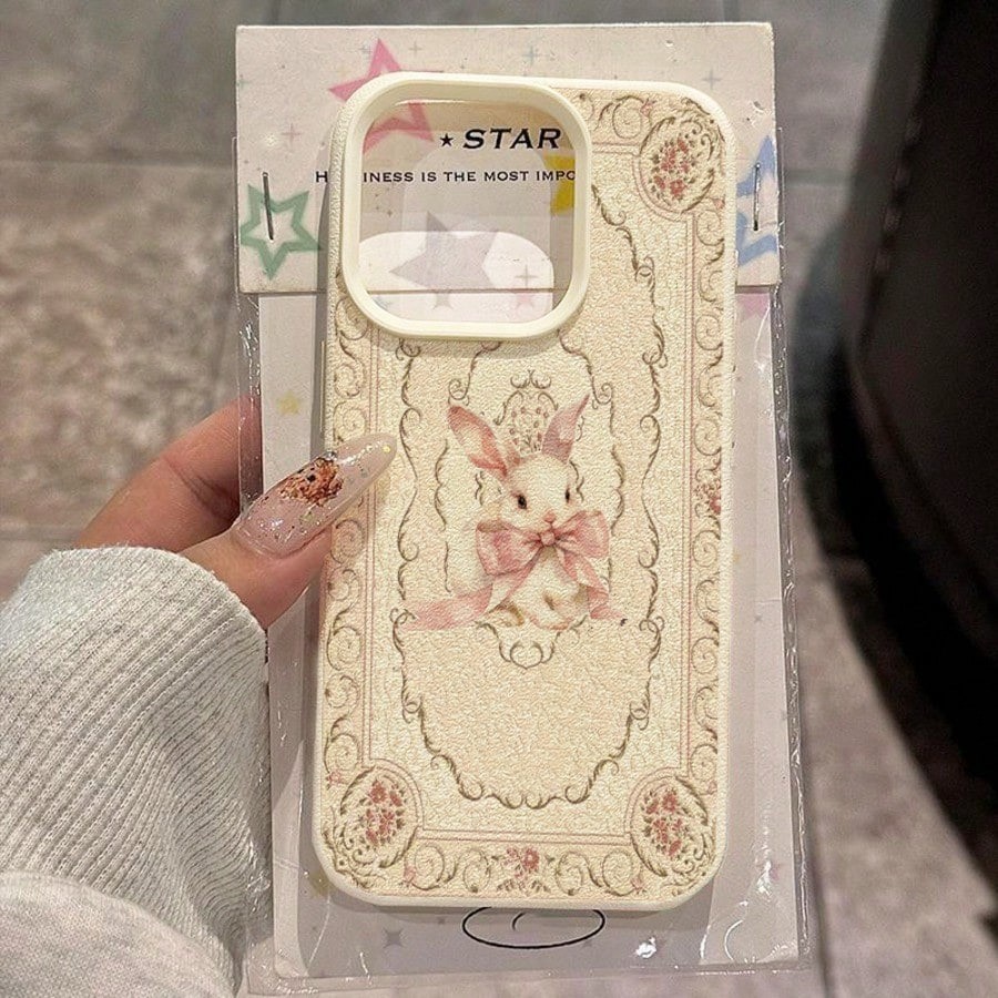 Coelho Rosa Caso De Telefone Para Samsung Galaxy A16 A15 A14 A13 A26 A25 A36 A56 S26 S25 S24 Ultra S23 S21 FE S22 Plus C