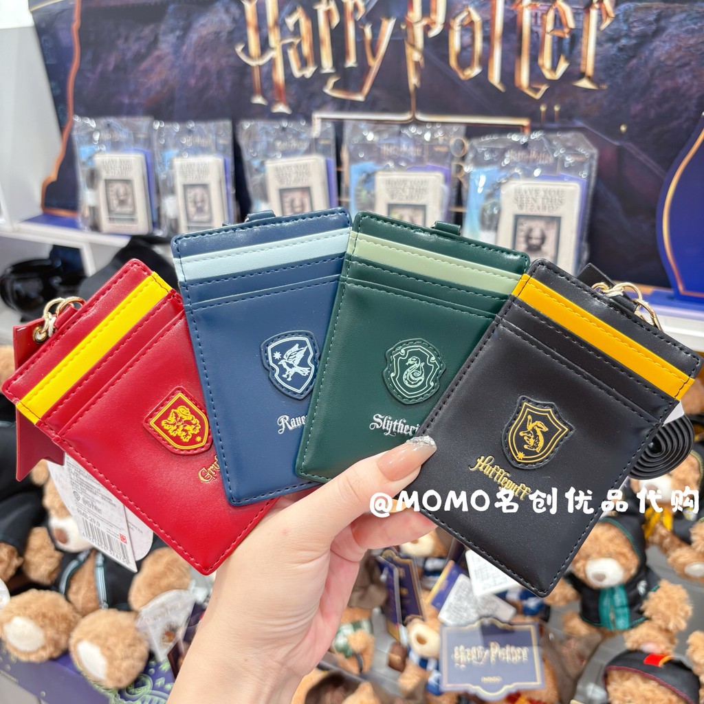 MINISO Harry Potter Estilo Casa Cordão Porta-Cartões Capa De Identificação Grifinória Sonserina Ravenclaw