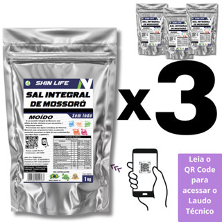 Sal Marinho 100% Integral Combo 3kg em Oferta na Shopee