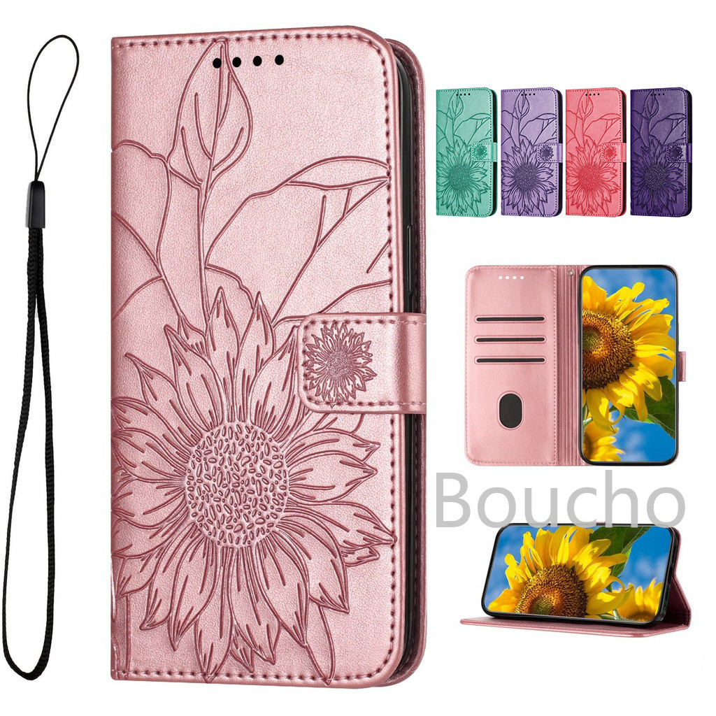 Capa De Telefone Para Samsung Galaxy A13 A23 A33 A53 A73 A22 A32 A52 A52S A12 A21S A31 A51 A71 4G 5G Bonito Flor Do Sol 