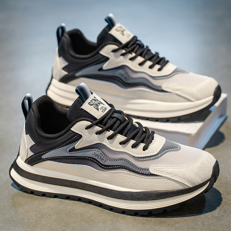 Sapatos masculinos 2026 novo estilo outono malha respirável sapatos esportivos casuais adolescentes correndo All-Match s